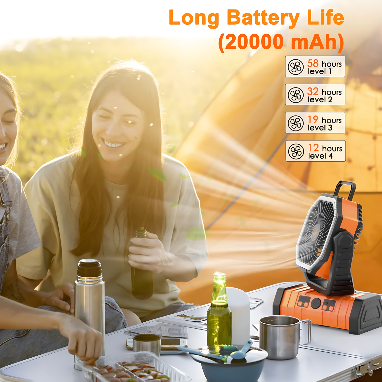 Heavy Duty Portable Camping Fan